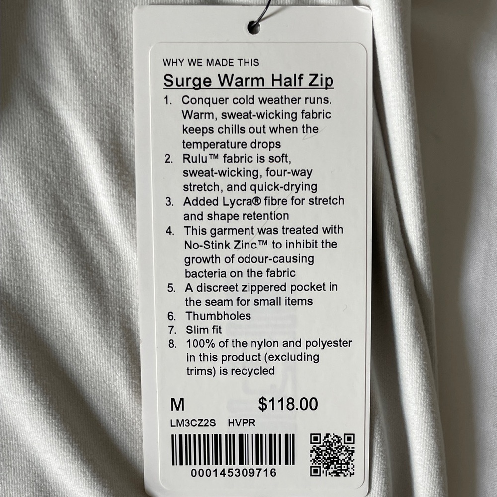 lululemon athletica NWT Surge Warm Half Zip - Picture 3 of 6